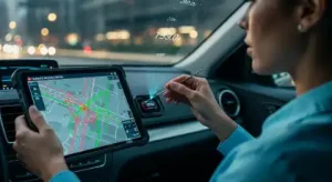 Un primer plano de una investigadora forense diversa